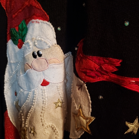 "Ugly Christmas Sweater by Tiara International Christmas Collection in size Med - Picture 2 of 6